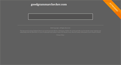 Desktop Screenshot of goodgrammarchecker.com